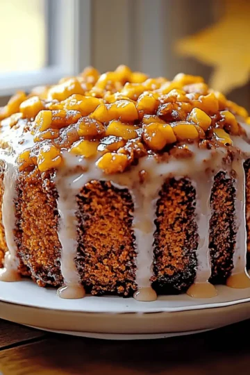 Autumn Pumpkin Honey Bun Cake