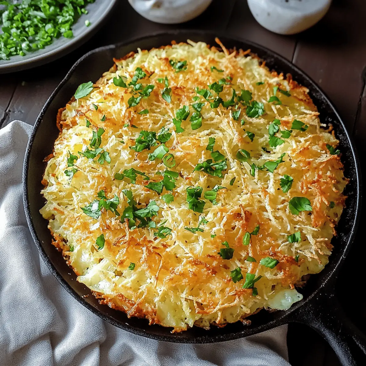 Irish Cheddar Cabbage Hash Brown Skillet