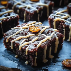 Spooky Spider Web Halloween Brownies