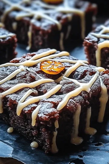 Spooky Spider Web Halloween Brownies