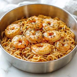 Old Bay Garlic Shrimp Pasta