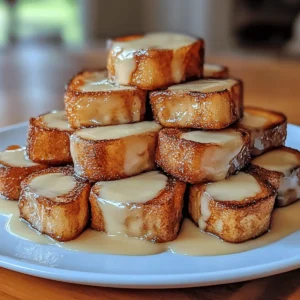 Cinnamon Roll French Toast Bites