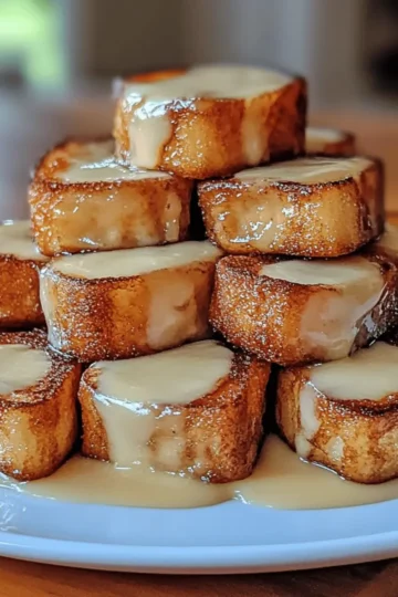 Cinnamon Roll French Toast Bites