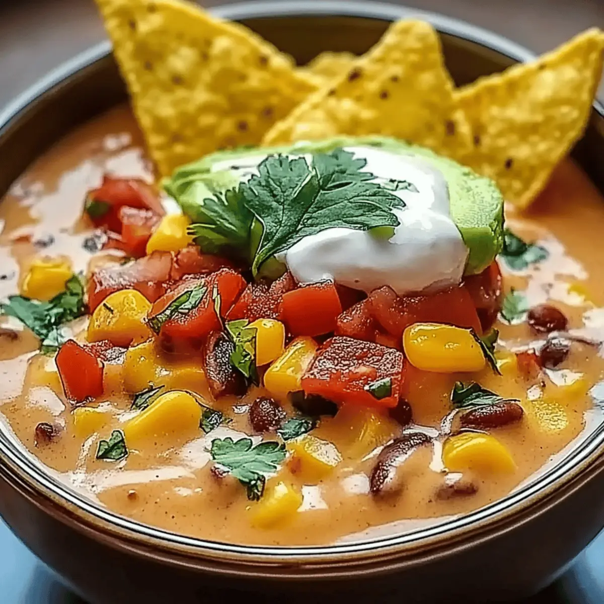 Creamy Chicken Enchilada Soup