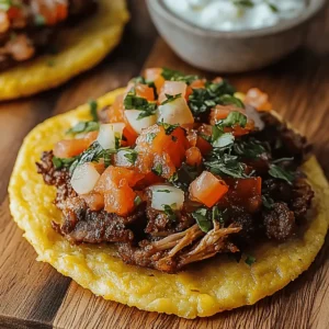 Mexican Tostadas de Carne Asada