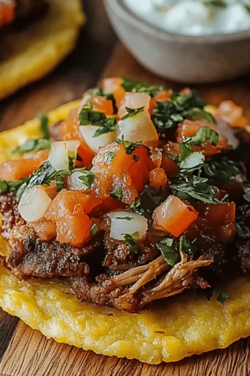 Mexican Tostadas de Carne Asada