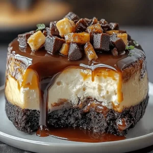 Caramel Brownie Cheesecake