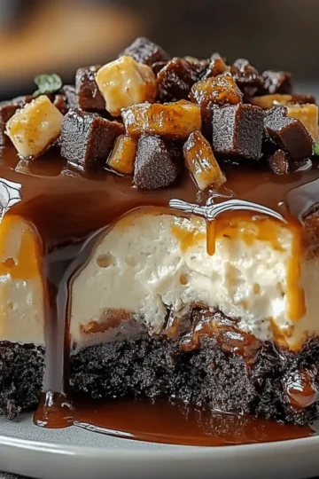 Caramel Brownie Cheesecake