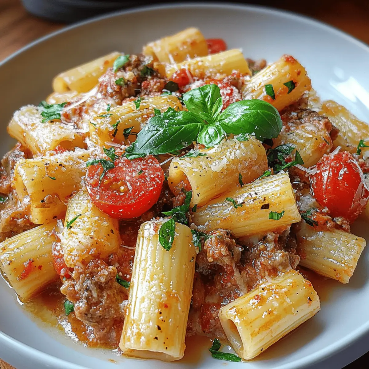 Creamy Italian Sausage Rigatoni