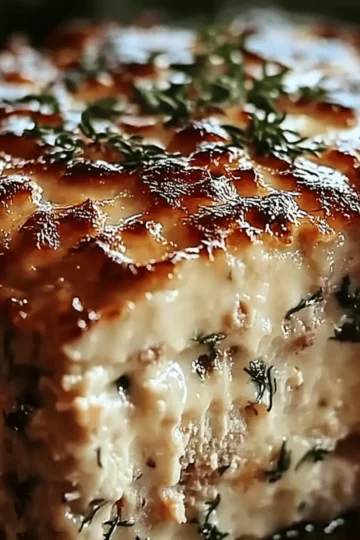 Garlic Parmesan Chicken Meatloaf