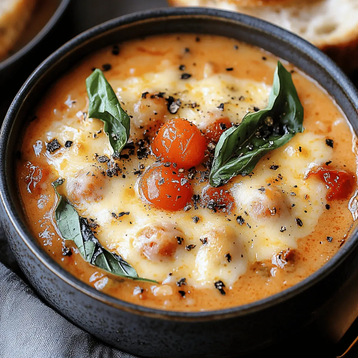 Creamy Parmesan Tomato and Cannellini Bean Soup