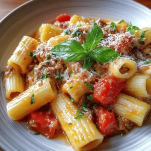 Creamy Italian Sausage Rigatoni