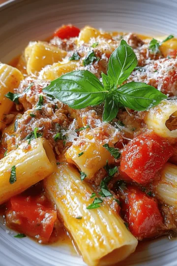 Creamy Italian Sausage Rigatoni