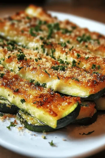 Baked Parmesan Zucchini