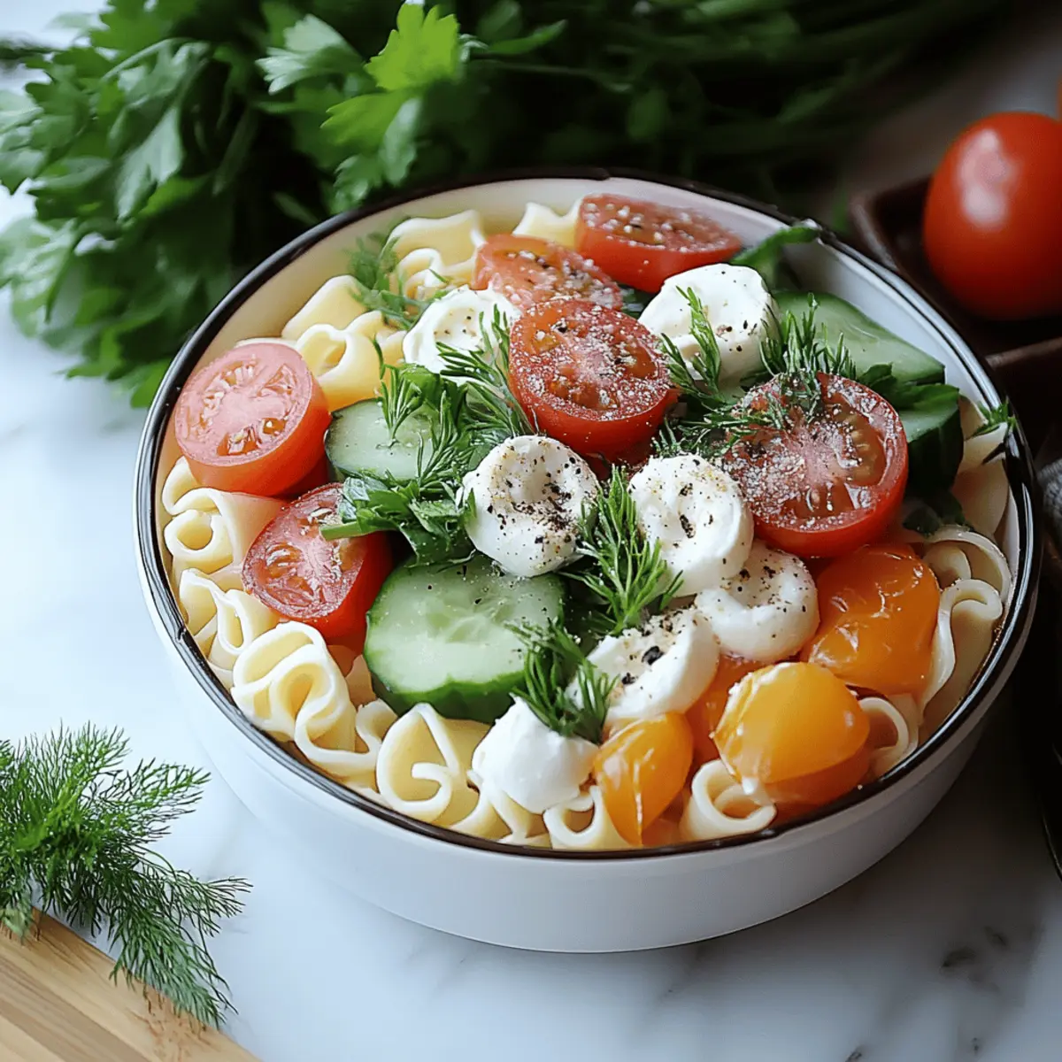 Layered Pasta Salad