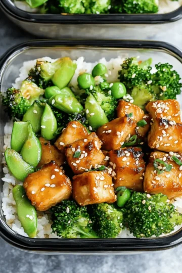 Honey Sesame Chicken Lunch Bowls