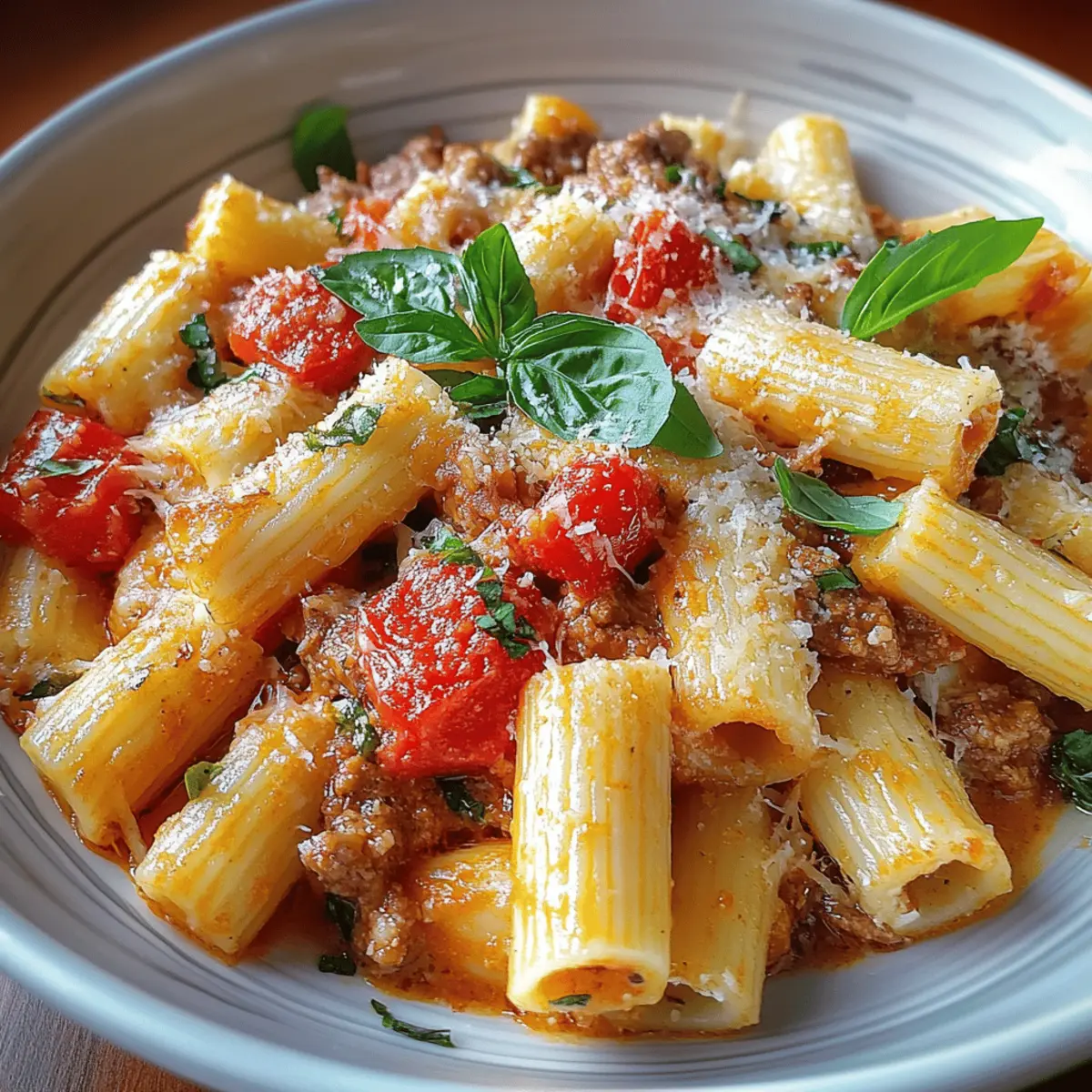 Creamy Italian Sausage Rigatoni