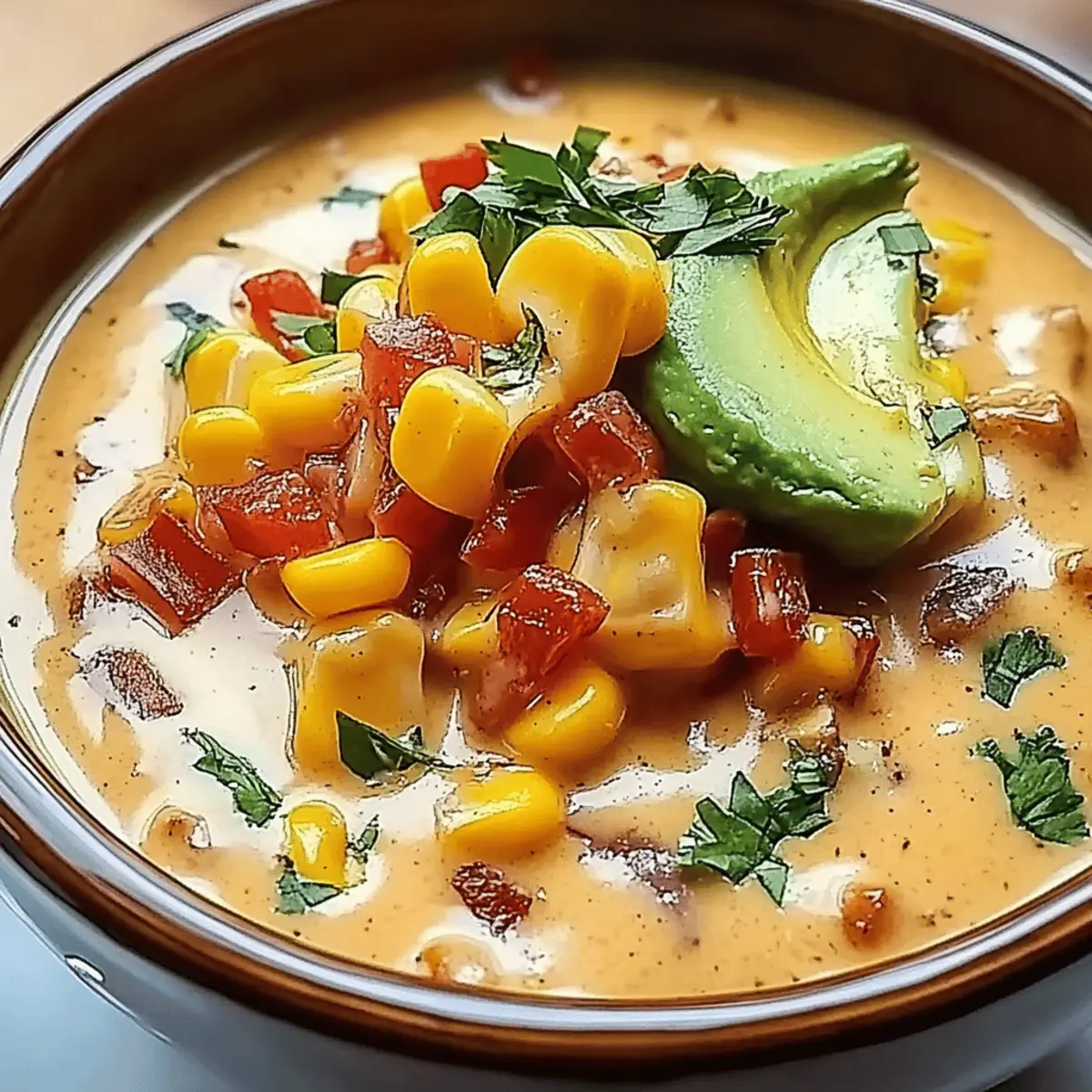 Creamy Chicken Enchilada Soup