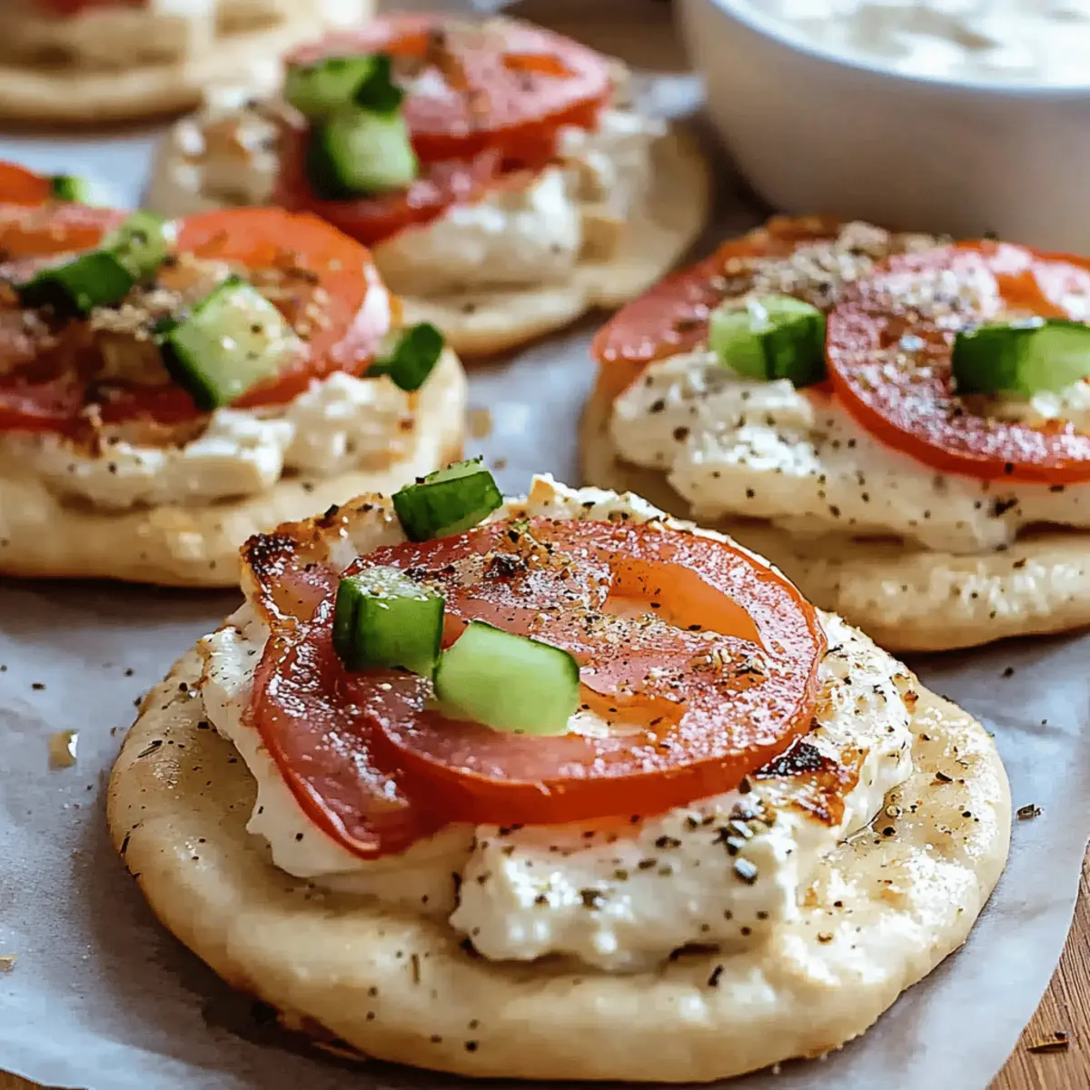 Mini Pita Pockets with Hummus