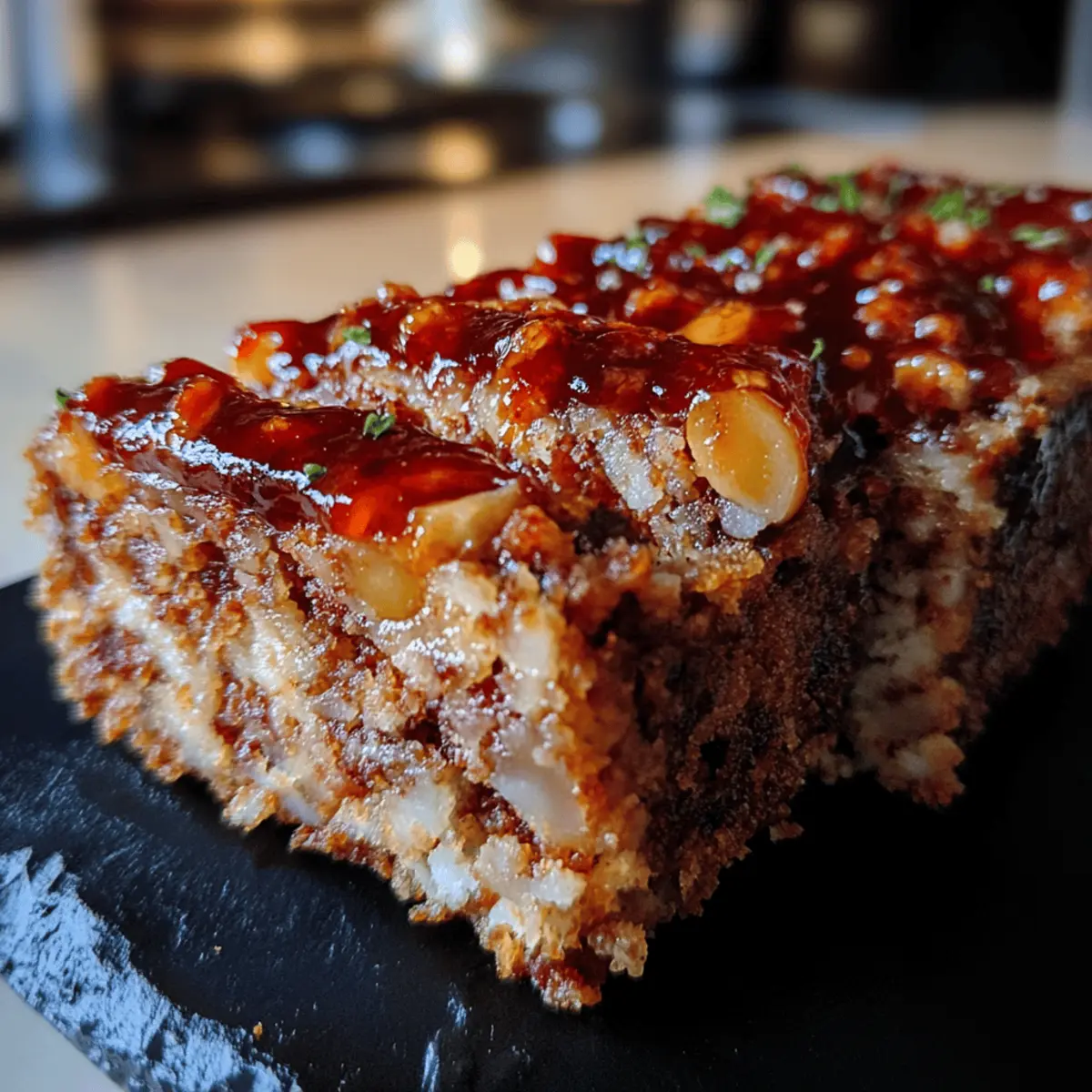 Vintage Meatloaf with Sweet & Spicy Glaze