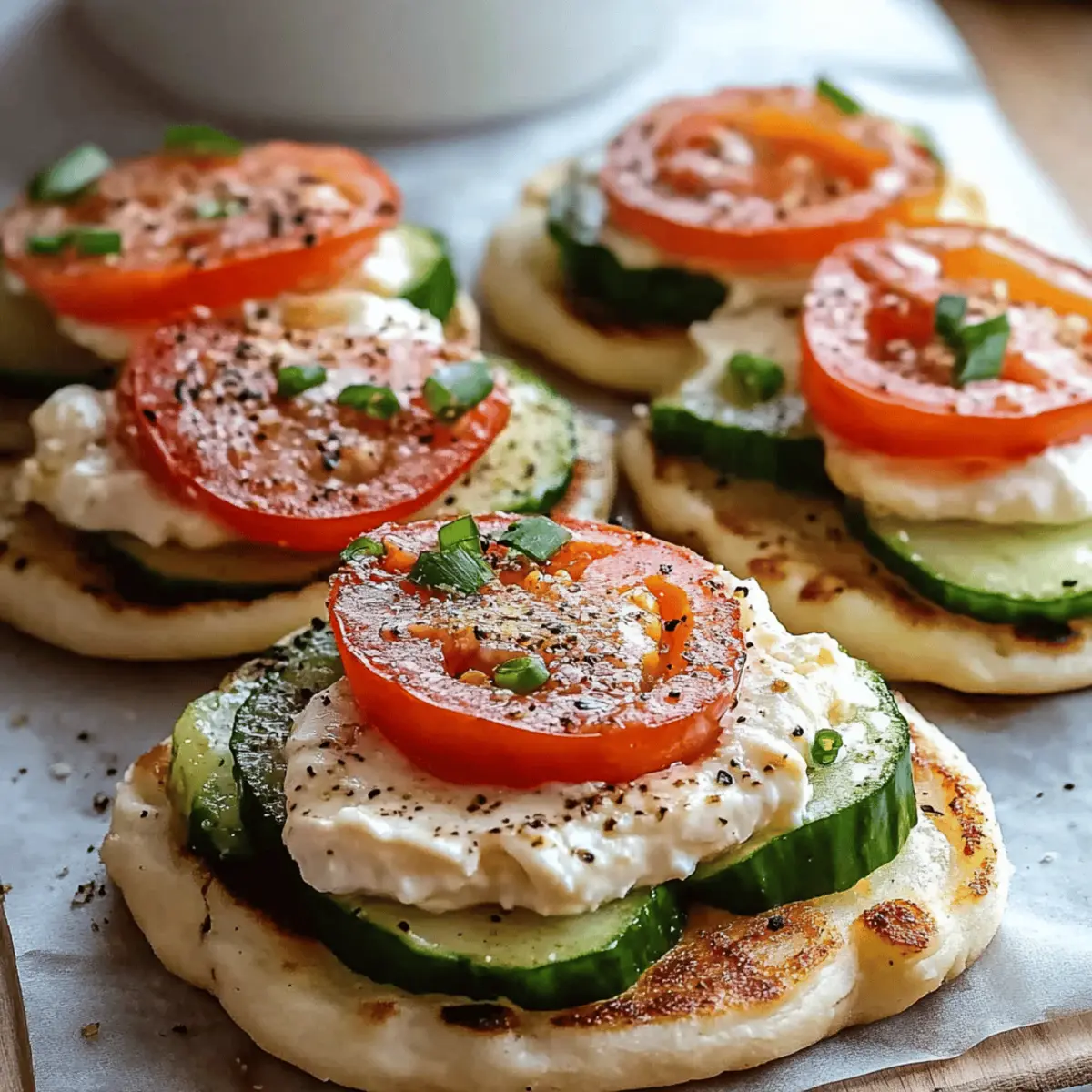Mini Pita Pockets with Hummus