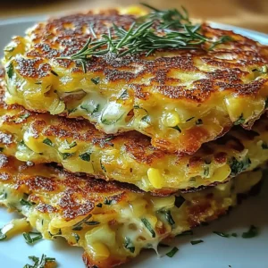 Cheesy Zucchini Fritters