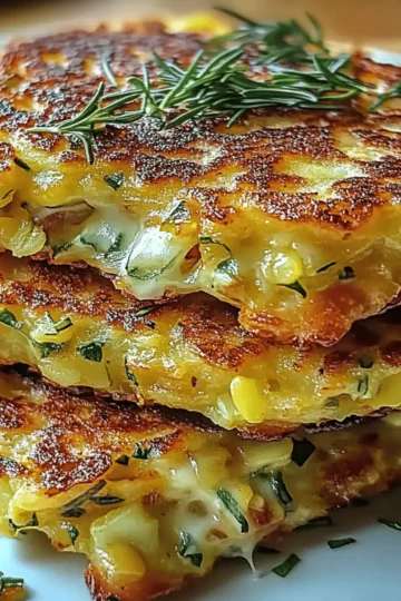 Cheesy Zucchini Fritters