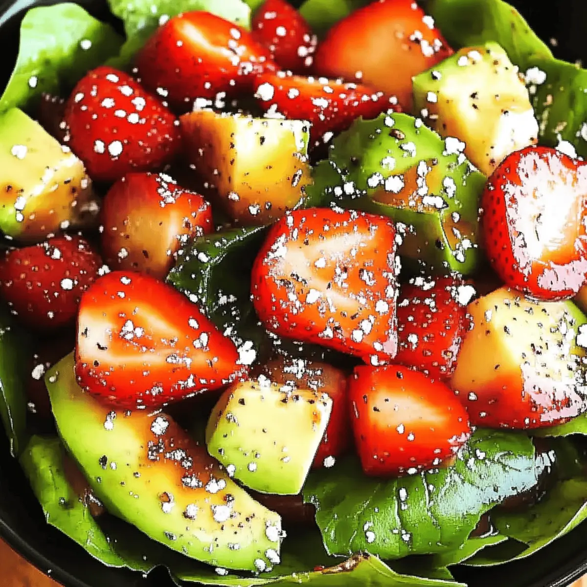 Strawberry Avocado Spinach Salad