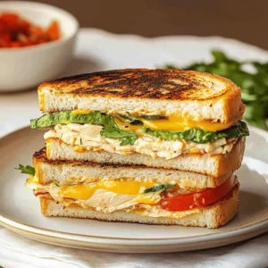 Chicken Avocado Melt Sandwich