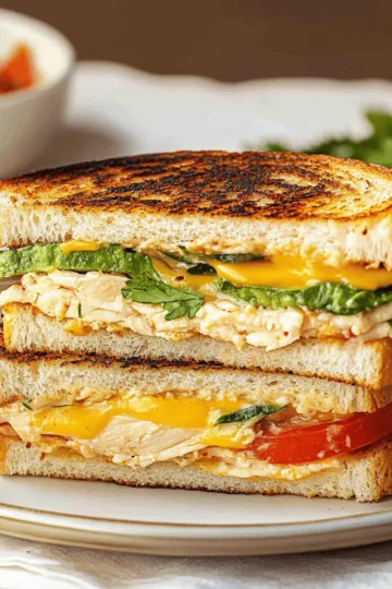 Chicken Avocado Melt Sandwich