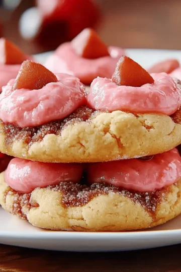 Strawberry Kiss Cookies