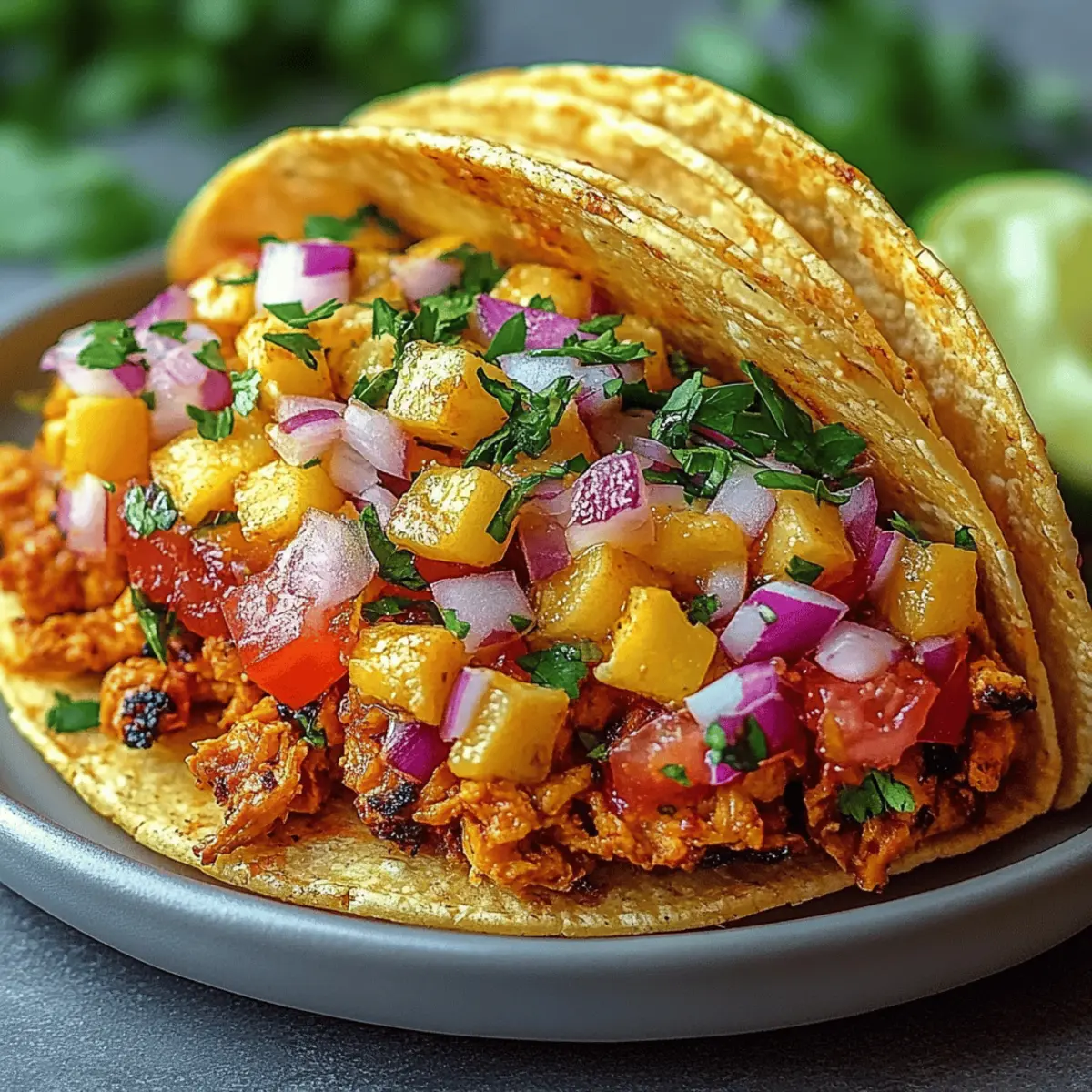 Pineapple Chicken Tacos