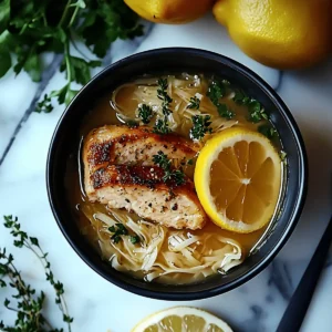 Greek Lemon Chicken Soup