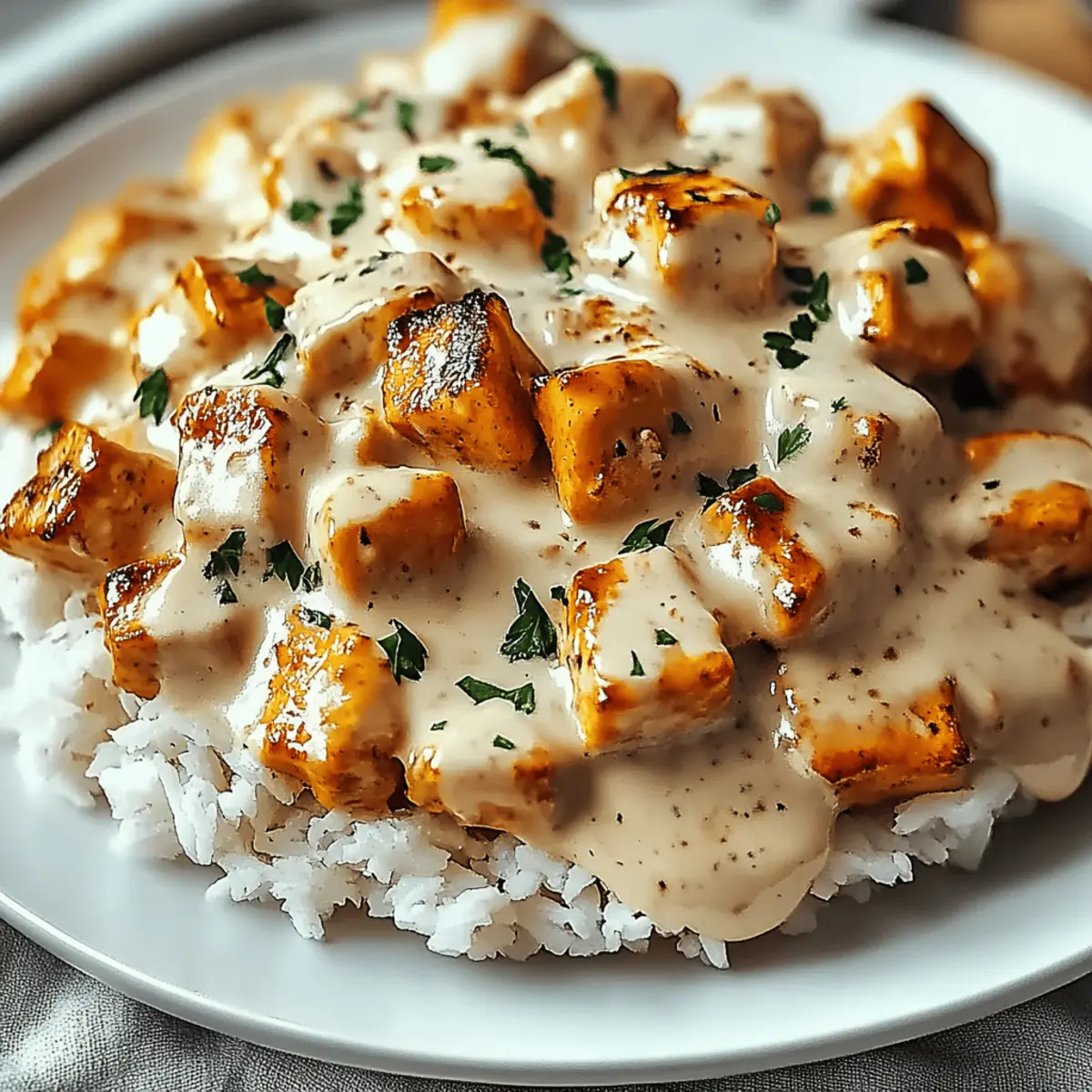 Creamy Smothered Chicken and Rice