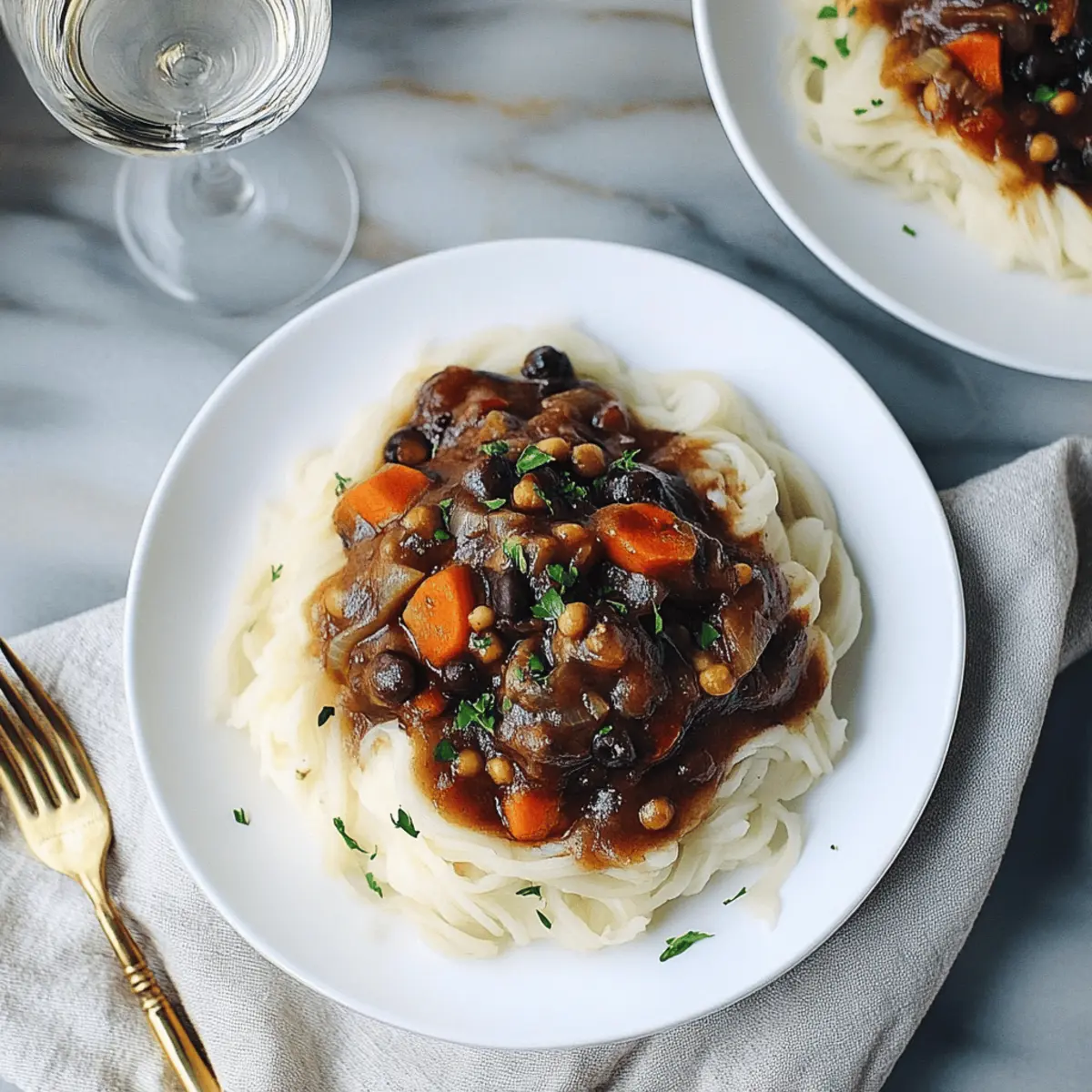 Vegan Mushroom Bourguignon