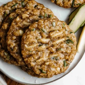 Healthy Zucchini Oatmeal Cookies
