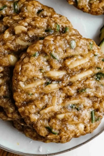 Healthy Zucchini Oatmeal Cookies