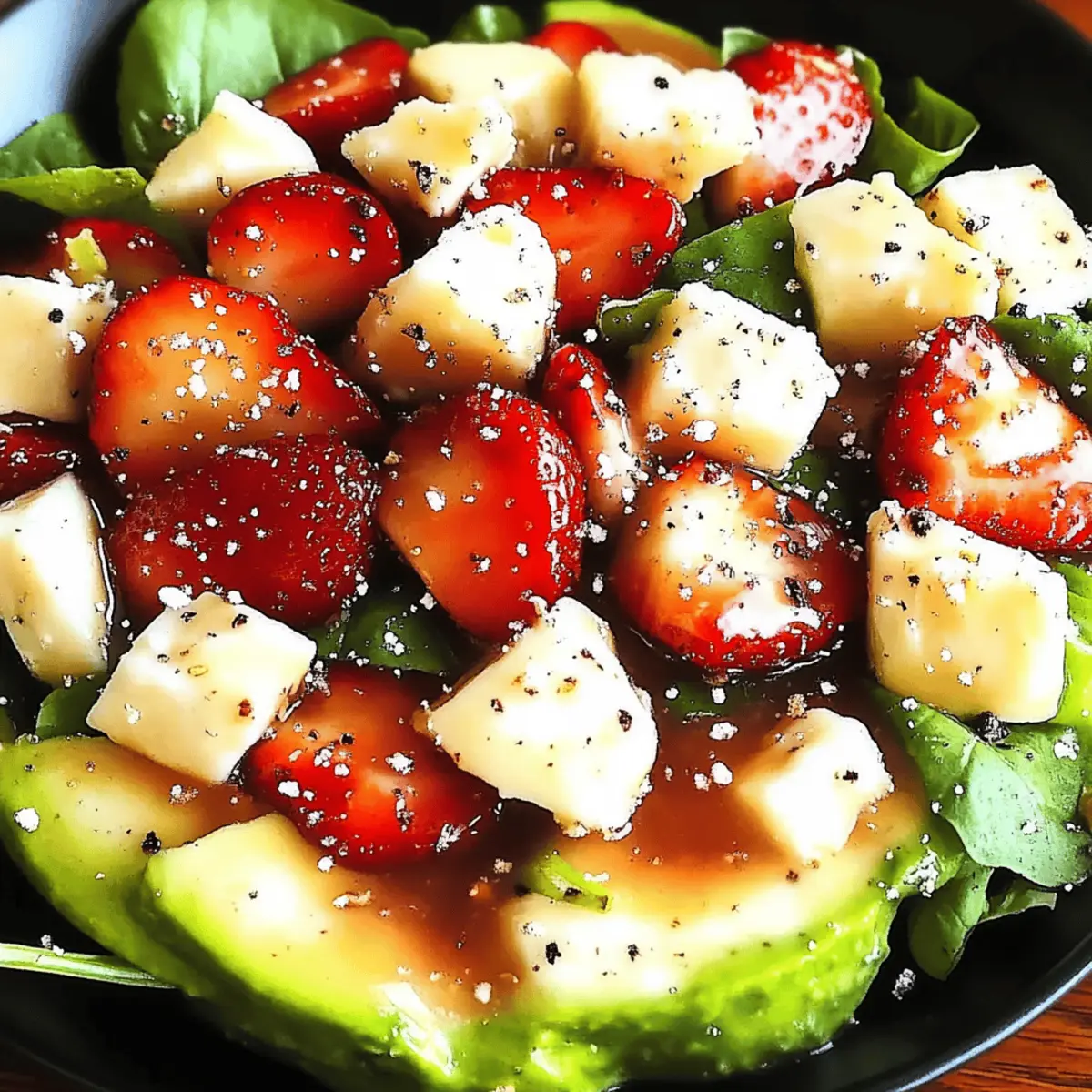 Strawberry Avocado Spinach Salad