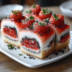 Strawberry Shortcake Sushi