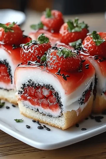 Strawberry Shortcake Sushi