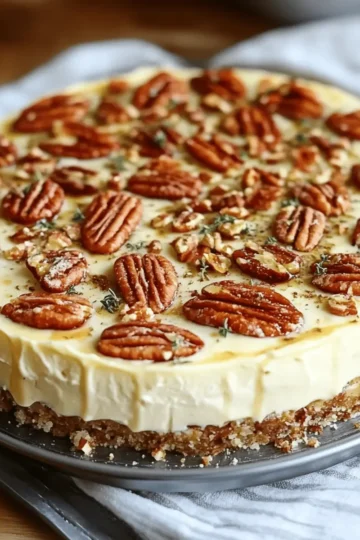 Browned Butter Pecan Cheesecake