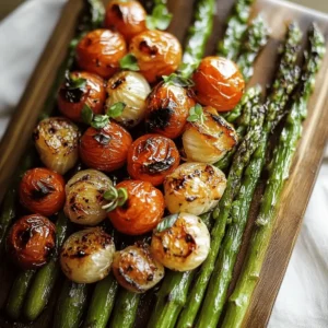 Caprese Roasted Asparagus