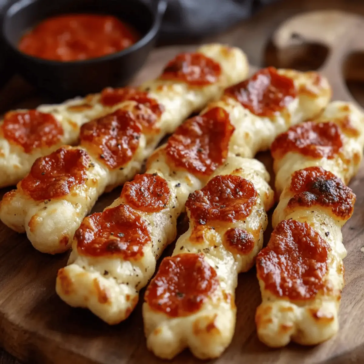 Cheesy Halloween Breadstick Bones