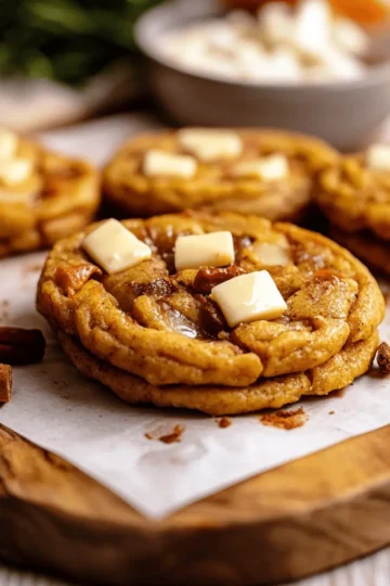 Pumpkin White Chocolate Chip Cookies