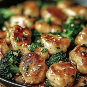 Garlic Chicken with Broccoli and Spinach