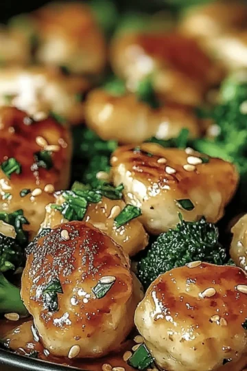 Garlic Chicken with Broccoli and Spinach