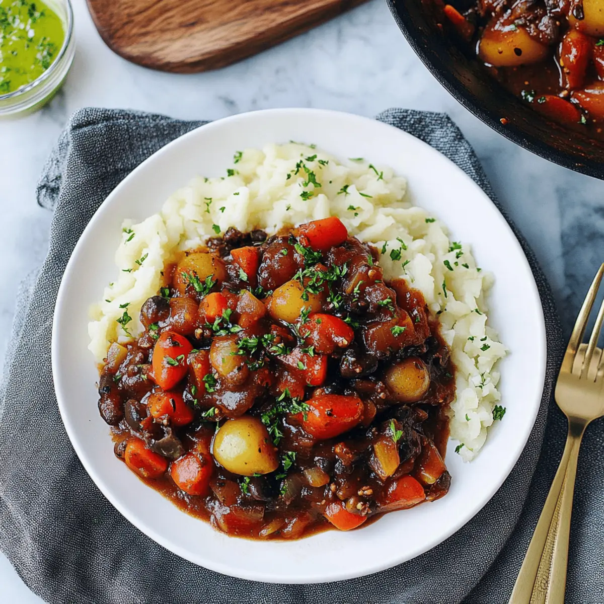 Vegan Mushroom Bourguignon