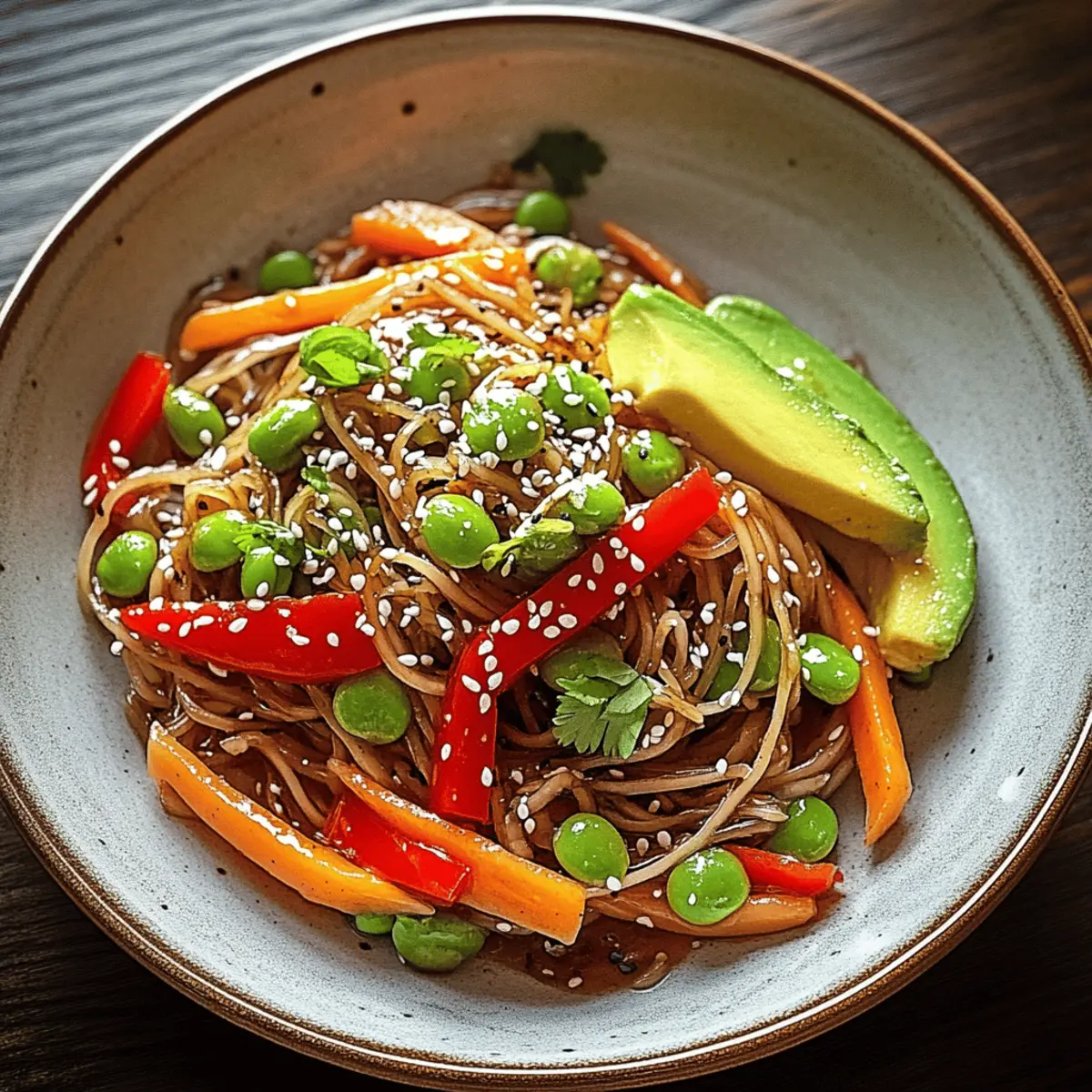 Cold Teriyaki Noodles Salad
