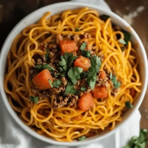 One-Pot Taco Spaghetti