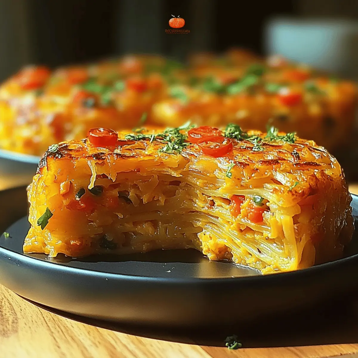 Breakfast Veggie Crinkle Cake